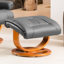 Artemis Home Barriston Grey Massage and Heat Swivel Recliner Chair with Footstool - Size: Single - Wilko - thumbnail 4