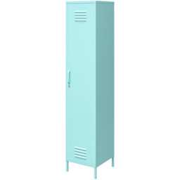 Novogratz Cache Single Door Mint Metal Locker Storage Cabinet - Size: 184 x 38 x 40cm - Green - Wilko - thumbnail 7
