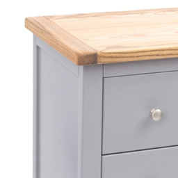 Cabinet Bits Rocca 4 Drawer Dark Grey Chrome Knob Chest of Drawers - Wilko - thumbnail 7