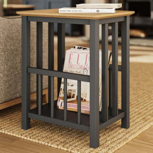 FWStyle Taberno Graphite Blue Magazine Table - Wilko - image 1