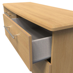 Crowndale Sherwood 4 Drawer Oak Bed Box - Brown - Wilko - thumbnail 7