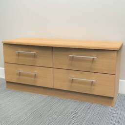 Crowndale Sherwood 4 Drawer Oak Bed Box - Brown - Wilko - thumbnail 1