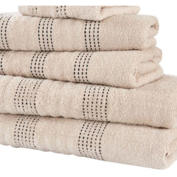 Rapport Home Spa Super Soft and Absorbent Cotton Cream Face Towel - Size: 0.1 x 30 x 30cm - Wilko - thumbnail 4