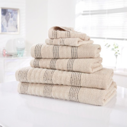 Rapport Home Spa Super Soft and Absorbent Cotton Cream Face Towel - Size: 0.1 x 30 x 30cm - Wilko - thumbnail 3