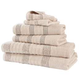Rapport Home Spa Super Soft and Absorbent Cotton Cream Face Towel - Size: 0.1 x 30 x 30cm - Wilko