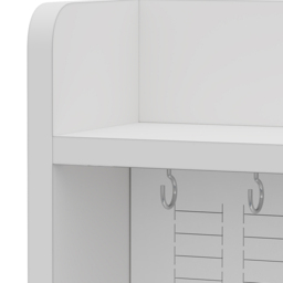 Living and Home 5 Drawer 6 Shelf White LED Dressing Table Set - Size: 150 x 112 x 40cm - Wilko - thumbnail 4