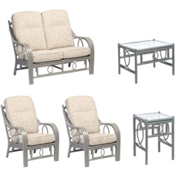 Desser Furniture Madrid 4 Seater Grey Farrow Sofa Set - Size: 2 Seater - Wilko - thumbnail 3