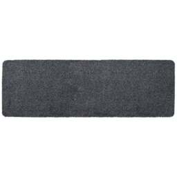 JVL Tanami Charcoal Barrier Runner 50 x 150cm - Grey - JVL Homewares - Wilko