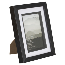 The Port Gallery Black Mounted Inlay Box Photo Frame 6 x 4 inch - Size: A6 - The Port. Co Gallery - Wilko - thumbnail 3