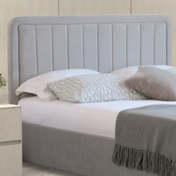 Brooklyn King Size Light Grey Brushed Velvet Ottoman Bed Frame - Wilko - thumbnail 3