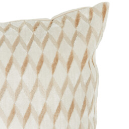 Luna Geo Velvet Cushion - Ivory - Wilko - thumbnail 4