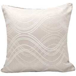 Velosso Clarissa Beige Filled Cushion 43 x 43cm 2 Pack - Cream - Wilko