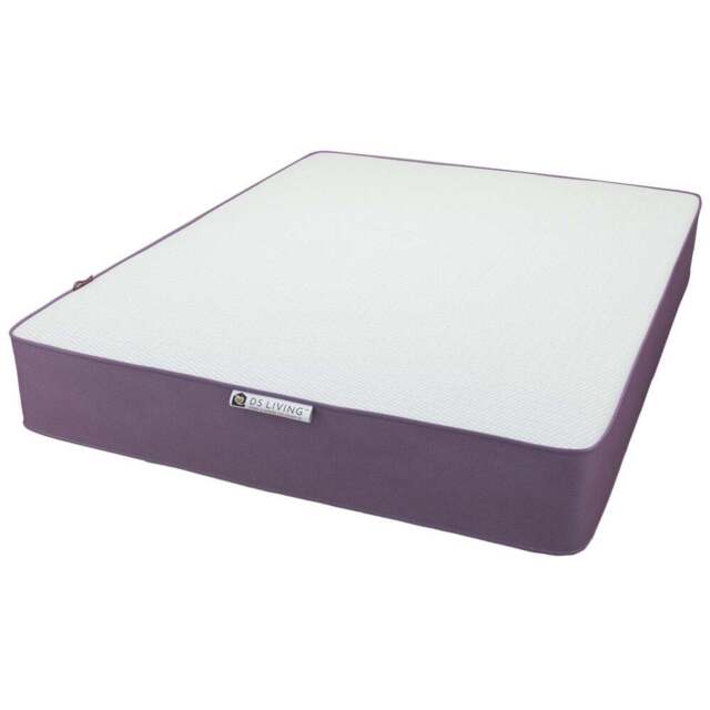 DS Living Reve Small Double Iris Reflex Foam Mattress - Purple - Wilko - image 1