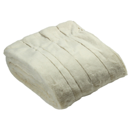 Paoletti Empress Cream Faux Fur Throw 130 x 180cm - Size: 180 x 130cm - Wilko - thumbnail 4