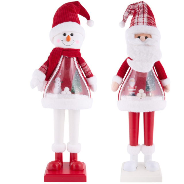 LED Snow Scene CharacterRed and White - Sleigh Bells Ring - Wilko