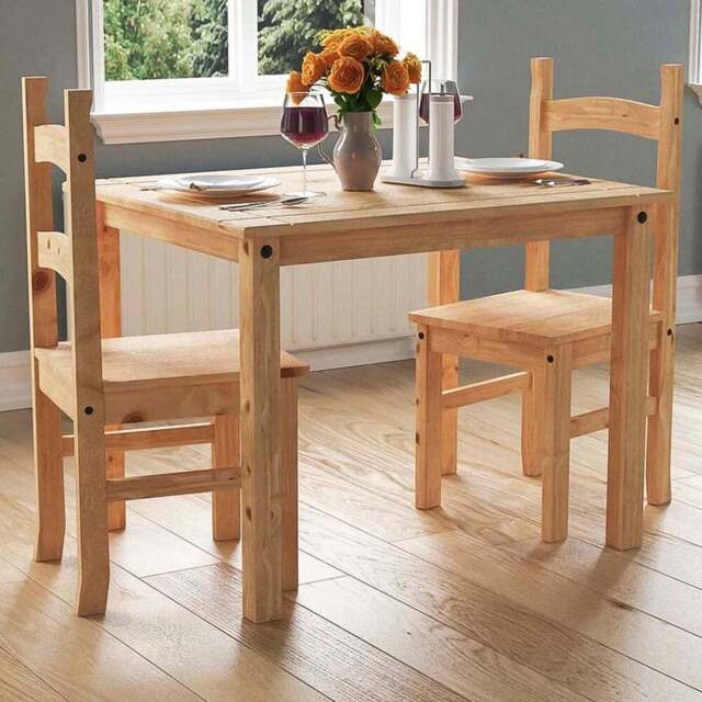 VIDA DESIGNS Corona 2 Seater Dining Set Pine - Brown - Wilko - image 1