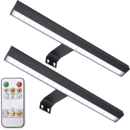 ValueLights Ryle Matte Black LED Wall Light 2 Pack - Wilko - thumbnail 4