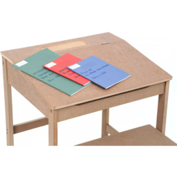 Premier Housewares Kids Natural Desk and Stool - Size: 55 x 48 x 55cm - Cream - Premier Kids - Wilko - thumbnail 4