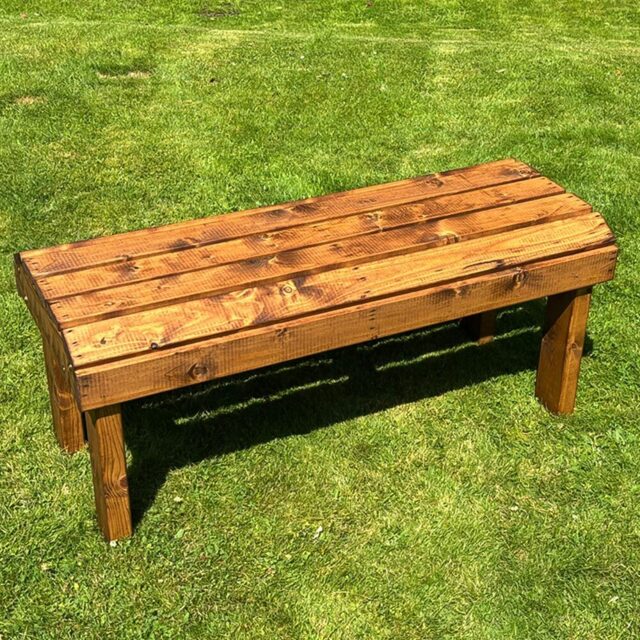 Charles Taylor Knights 2 Seater Garden Bench - Size: 17 x 40 x 16cm - Brown - Wilko - image 1
