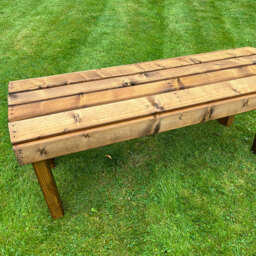 Charles Taylor Knights 2 Seater Garden Bench - Size: 17 x 40 x 16cm - Brown - Wilko - thumbnail 4