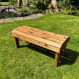 Charles Taylor Knights 2 Seater Garden Bench - Size: 17 x 40 x 16cm - Brown - Wilko - thumbnail 3