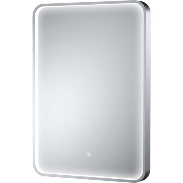 nuie Polished Chrome Framed LED Touch Sensor Mirror 700 x 500mm - Size: 700 x 500 x 47mm - Wilko - image 1