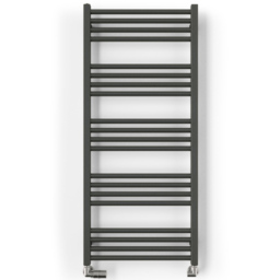Terma Fiona 1661BTU Sparkling Grey Heated Towel Rail 1140 x 500mm - Size: 114 x 50 x 7.2cm - Wilko - thumbnail 5