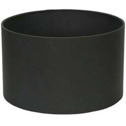 ValueLights Reni Charcoal Fabric Small Drum Shade - Size: 25 x 15 x 25cm - Grey - Wilko