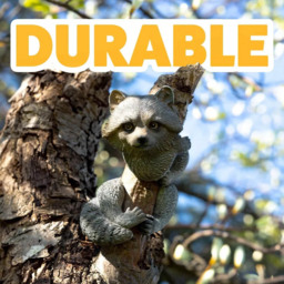 Marco Paul Tree Peaker Racoon Garden Ornament - Size: 30 x 20 x 10cm - Grey - Wilko - thumbnail 5