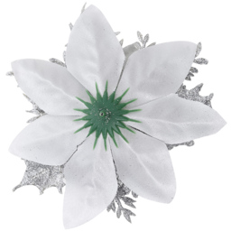 Living and Home Silver Flower Christmas Tree Ornament 24 Pack - Wilko - thumbnail 6