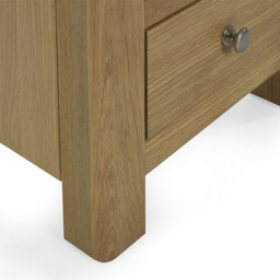 Julian Bowen Memphis 3 Drawer Limed Oak Bedside Table - Wood - Wilko - thumbnail 6