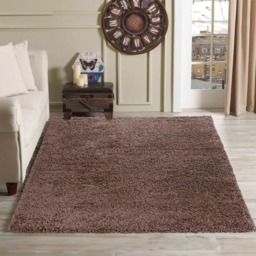 Desire Rugs Oxford Dark Beige Plain Shaggy Rug 80 x 150cm - D.Beige - Wilko - thumbnail 3