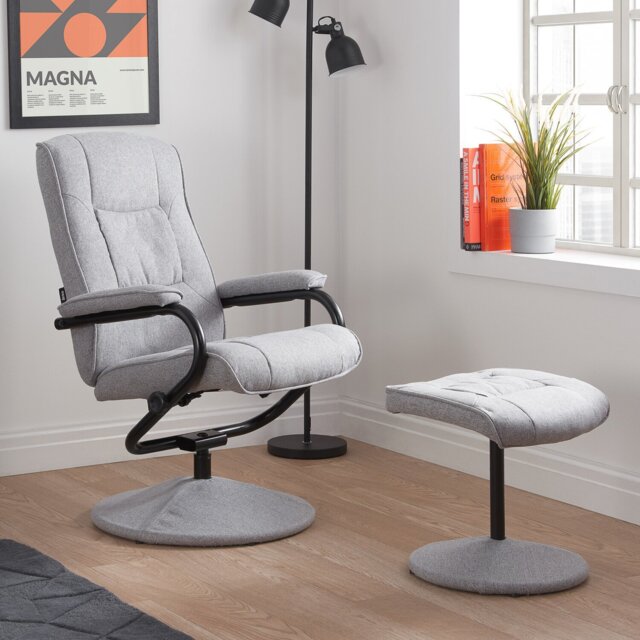 Memphis Swivel Chair Grey - Wilko - image 1