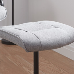 Memphis Swivel Chair Grey - Wilko - thumbnail 7