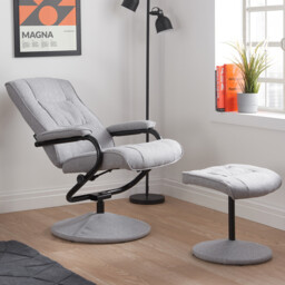Memphis Swivel Chair Grey - Wilko - thumbnail 6