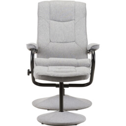 Memphis Swivel Chair Grey - Wilko - thumbnail 3