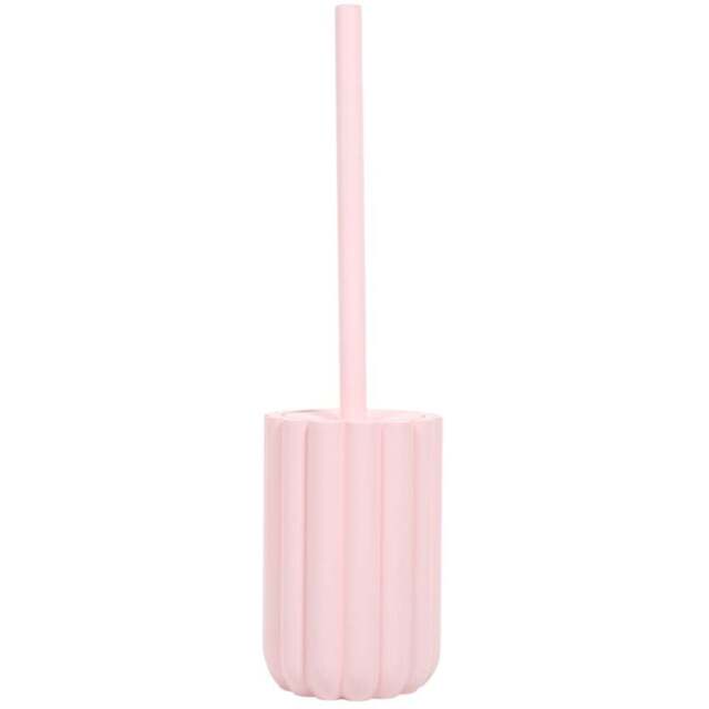 Scalloped Toilet Brush Holder Blush - Wilko