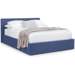Julian Bowen Rialto Double Dark Blue Linen Lift Up Storage Bed - Wilko - thumbnail 3