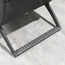 Outsunny Grey Rattan Sun Lounger - Size: 1 Seater - Wilko - thumbnail 4