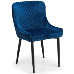 Julian Bowen Berwick 6 Seater Rectangular Dining Set Blue - Wilko - thumbnail 4