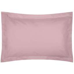 Serene Oxford Blush Pillowcase - Size: 27 x 20cm - Pink - Wilko