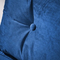 Home Source Morella Single Seater Blue Velvet Folding Sofa Bed with Pillow - Wilko - thumbnail 5