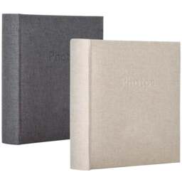 Single Linen Slip In 200 Photo Album in Assorted styles - Size: 6 x 4 Inch - Wilko - thumbnail 1