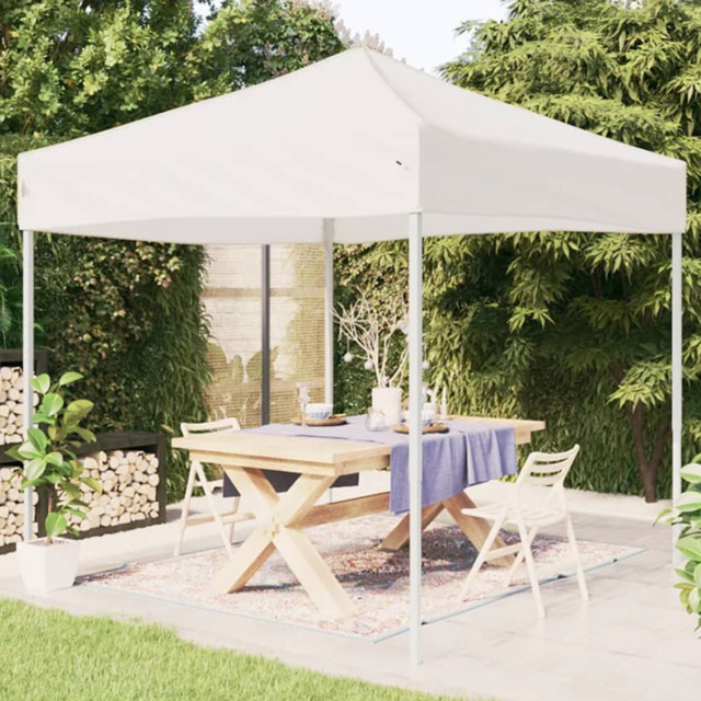 vidaXL 3 x 3m White Foldable Party Tent - Wilko - image 1