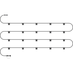 Eagle Connect Festoon E27 ES Screw 20 Lamp Holder 10m - Size: 40 x 40 x 12cm - BLACK - Wilko