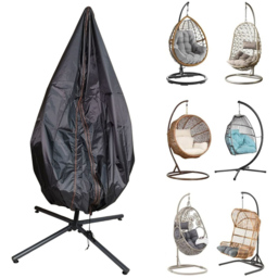 Samuel Alexander Hanging Egg Chair Cover 115 x 190cm - Size: 0.01 x 200 x 200cm - Black - Wilko - thumbnail 5