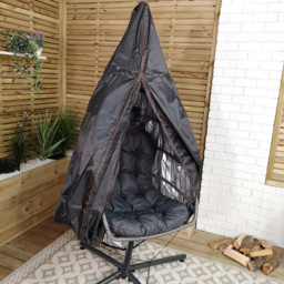 Samuel Alexander Hanging Egg Chair Cover 115 x 190cm - Size: 0.01 x 200 x 200cm - Black - Wilko - thumbnail 3