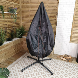 Samuel Alexander Hanging Egg Chair Cover 115 x 190cm - Size: 0.01 x 200 x 200cm - Black - Wilko - thumbnail 4