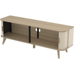 Mateo Sliding Door TV Unit Neutral - Wilko - thumbnail 3