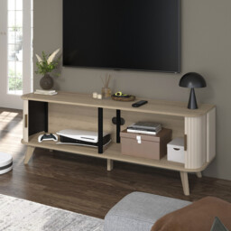 Mateo Sliding Door TV Unit Neutral - Wilko - thumbnail 7